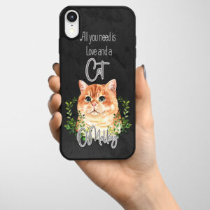 Personalised Ginger Cat Gel Phone Case ND65