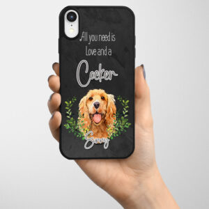 Personalised Golden Cocker Gel Phone Case ND30