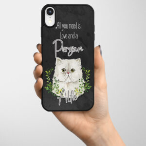 Personalised Persian Cat Gel Phone Case ND68