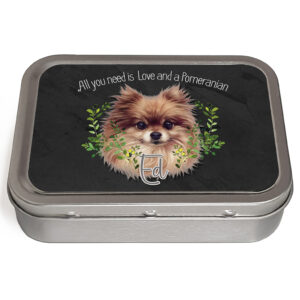 Personalised Pomeranian Dog Tin NDD41