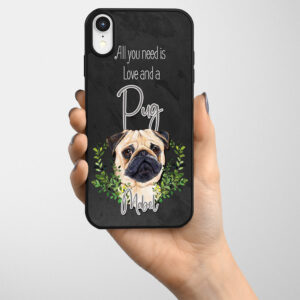 Personalised Pug Gel Phone Case ND42