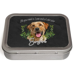 Personalised Labrador Dog Tin NDD52