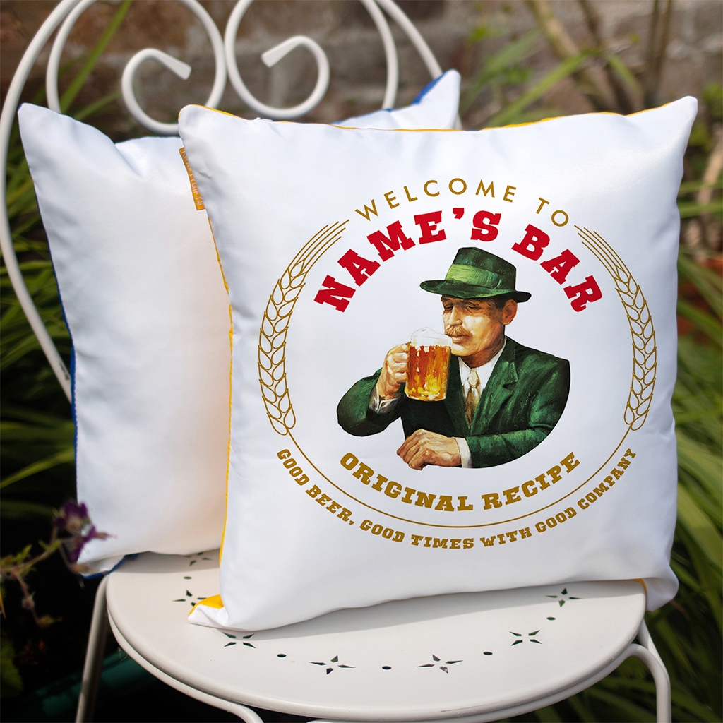 Personalised Birra Moretti Bar Outdoor Cushion Cover OBC01