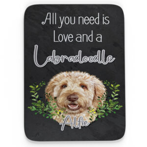 Personalised Labradoodle Dog Mouse Mat ND38