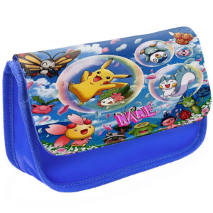 Personalised Pokemon Kids Blue Pencil Case PK04