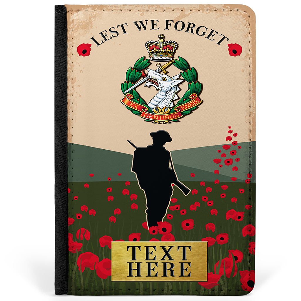Personalised Dental Corps Military Passport Case VPV43 - Image 3