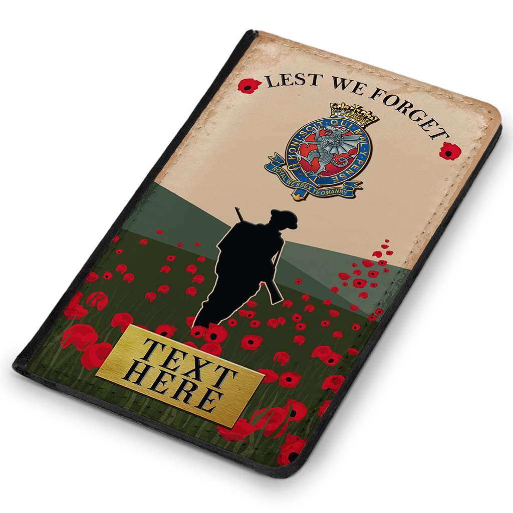 Personalised Wessex Yeomanry Military Passport Case VPV69