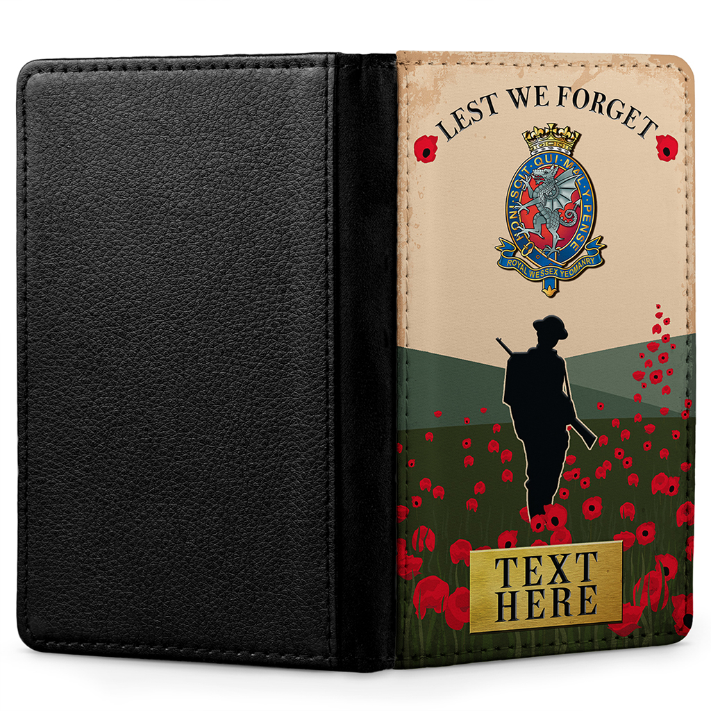 Personalised Wessex Yeomanry Military Passport Case VPV69 - Image 2