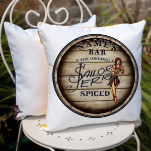 Personalised Sailor Jerry Rum Bar Outdoor Cushion Cover OBC20