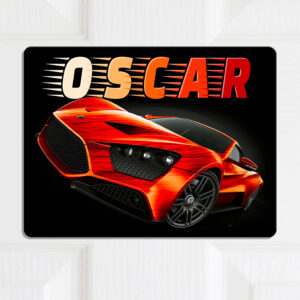 Personalised Race Car Kids Door Sign KD81