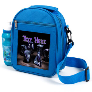 Personalised Gamer Kids Blue Lunch Bag KS26