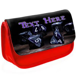 Personalised Gamer Kids Red Pencil Case KS26