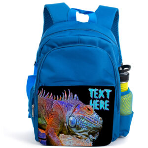 Personalised Iguana Kids Blue Backpack KS40