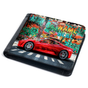 Personalised Race Car Kids Wallet ST465