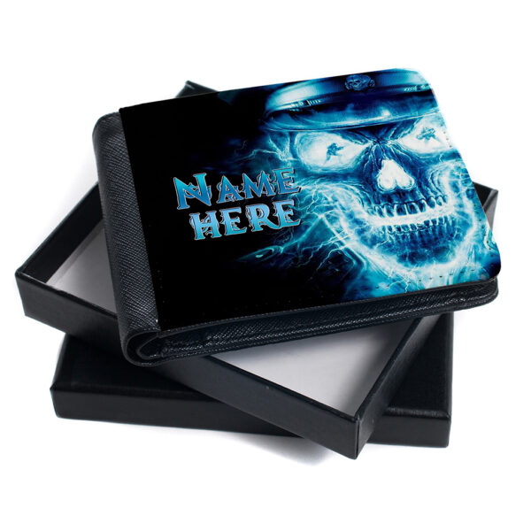 Personalised Gamer Skull Kids Wallet ST733 - Image 2