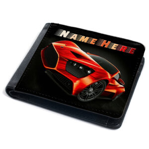 Personalised Race Car Kids Wallet JS04
