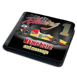 Personalised Race Car Kids Wallet ST255