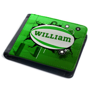 Personalised Rugby Kids Wallet KS255