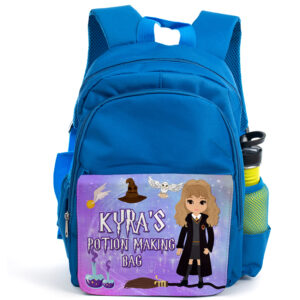 Personalised Harry Potter Kids Blue Backpack KS158