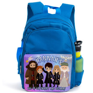 Personalised Harry Potter Kids Blue Backpack KS160