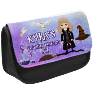Personalised Harry Potter Kids Black Pencil Case KSP158