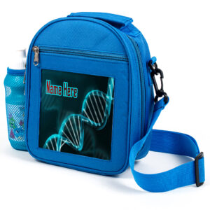 Personalised Science DNA Kids Blue Lunch Bag ST463