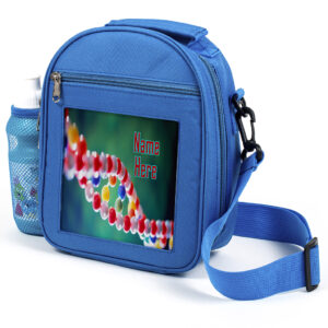 Personalised Science DNA Kids Blue Lunch Bag ST464