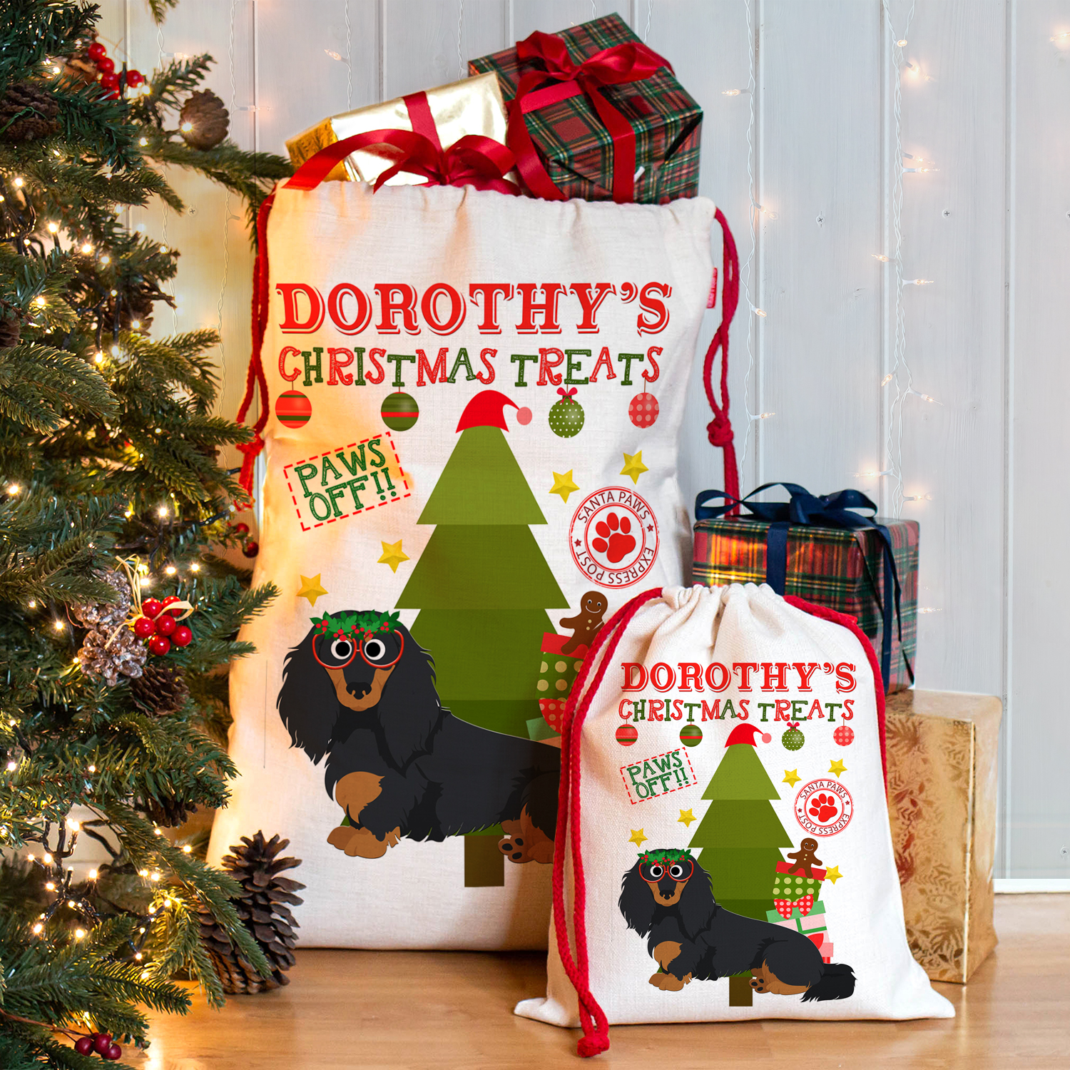 Personalised Dachshund Dog Treat Sack CDS96 - Image 2