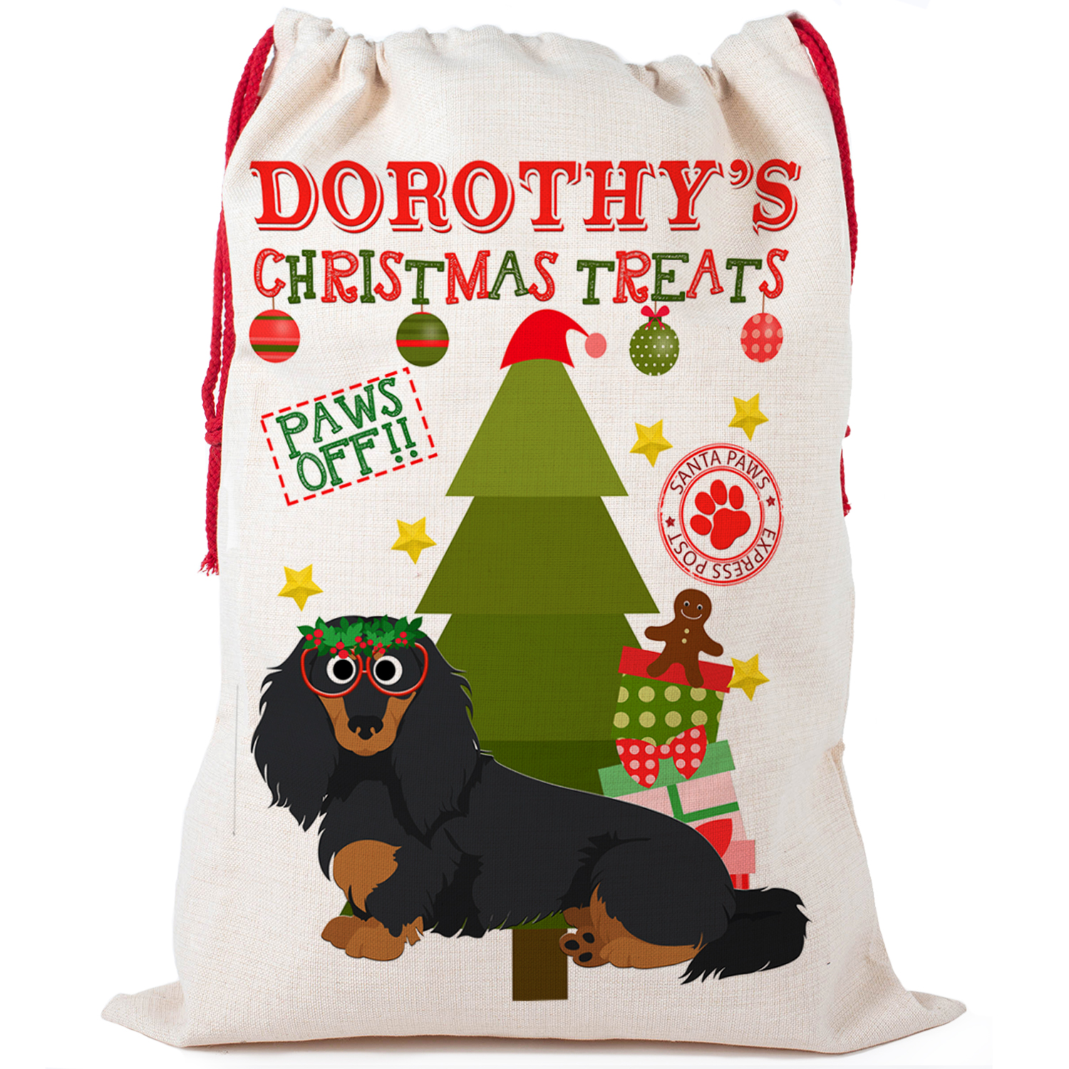 Personalised Dachshund Dog Treat Sack CDS96 - Image 3