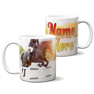 Personalised Girls Horse Mug Show Jumping Pony KSU21