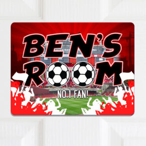 Personalised Aberdeen Football Kids Door Sign FDP01