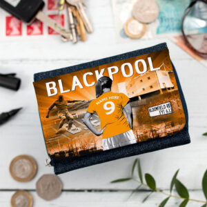 Personalised Blackpool Womens Football Denim Purse WF18