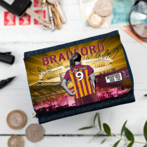 Personalised Bradford City Womens Football Denim Purse WF21