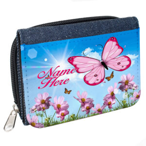 Personalised Butterfly Denim Purse SS001