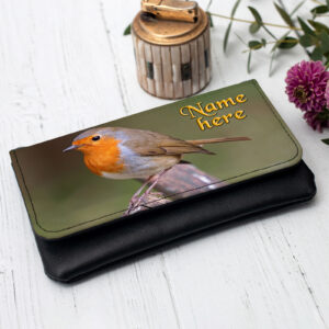 Personalised Robin Tobacco Pouch British Bird SH212