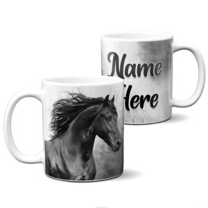 Personalised Girls Horse Mug Black Beauty Pony KSU20