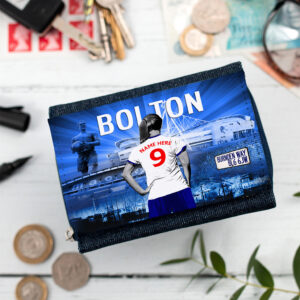 Personalised Bolton Womens Football Denim Purse WF22