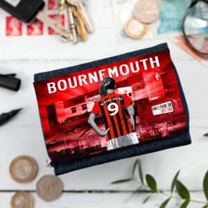 Personalised Bournemouth Womens Football Denim Purse WF20