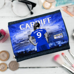 Personalised Cardiff Womens Football Denim Purse WF30