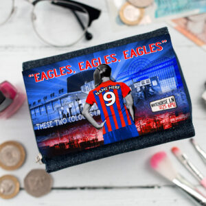 Personalised Crystal Palace Womens Football Denim Purse WF41