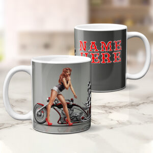Personalised Motorbike Mug Motorcycle Chopper SH056