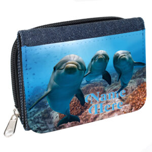 Personalised Dolphin Denim Purse Dolphins KS01