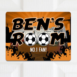 Personalised Dundee UTD Football Kids Door Sign FDP133