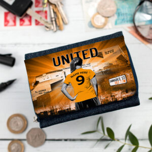 Personalised Dundee UTD Womens Football Denim Purse WF47