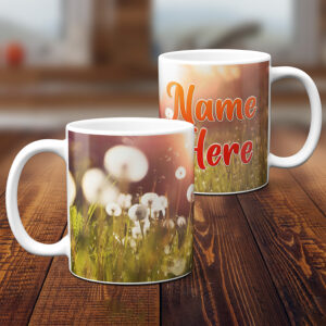 Personalised Dandelion Mug Dandelions KSU26
