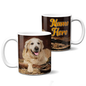 Personalised Golden Retriever Dog Mug Pet SH114