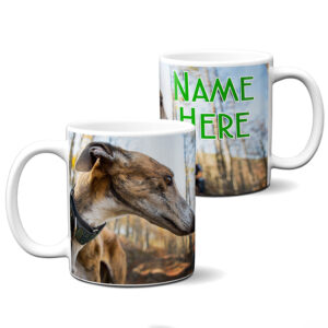 Personalised Greyhound Dog Mug Pet Whippet KS175