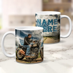 Personalised Motorbike Mug Harley Davidson Motorcycle SH123