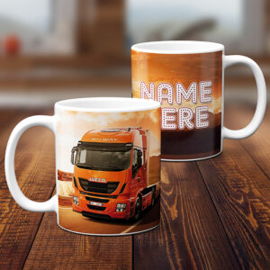 Personalised Lorry Mug Iveco Truck KSU37