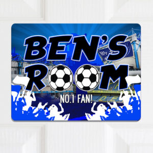 Personalised Millwall Football Kids Door Sign FDP40
